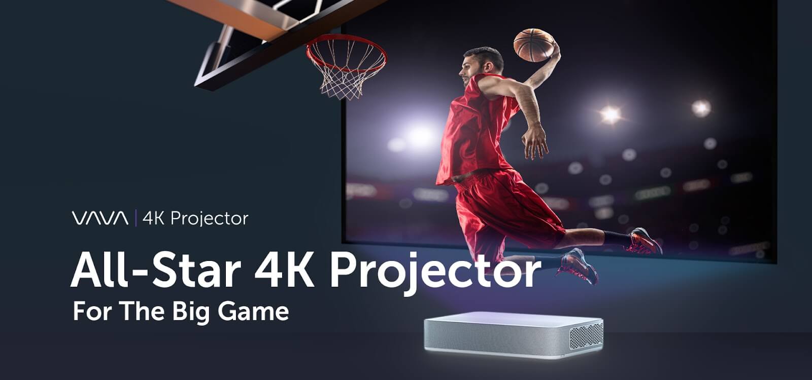 4k projector for big game