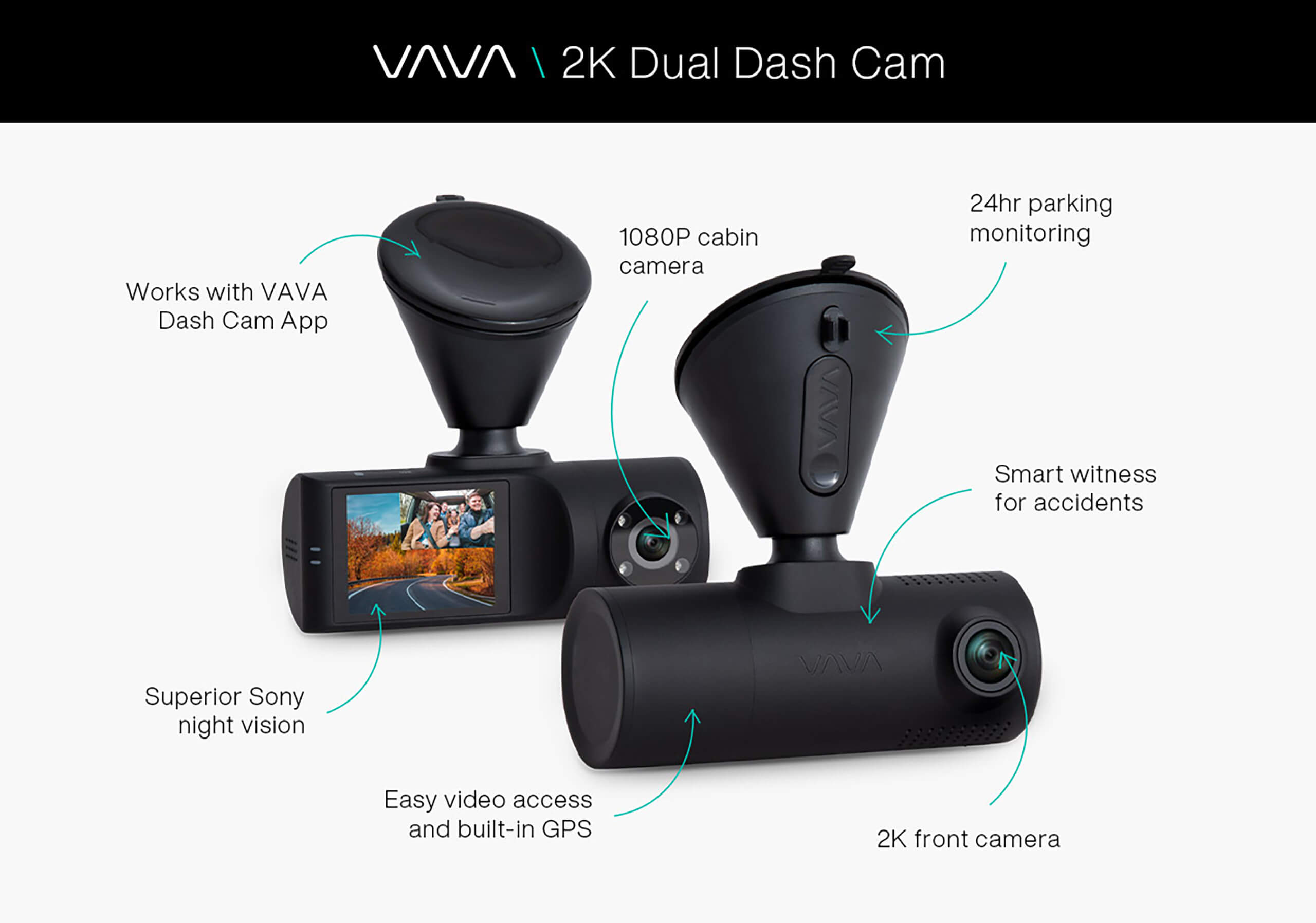 VAVA Dual Dash Cam